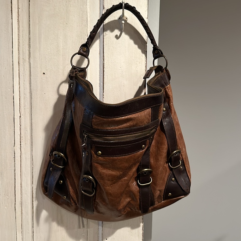 Tano brown leather purse